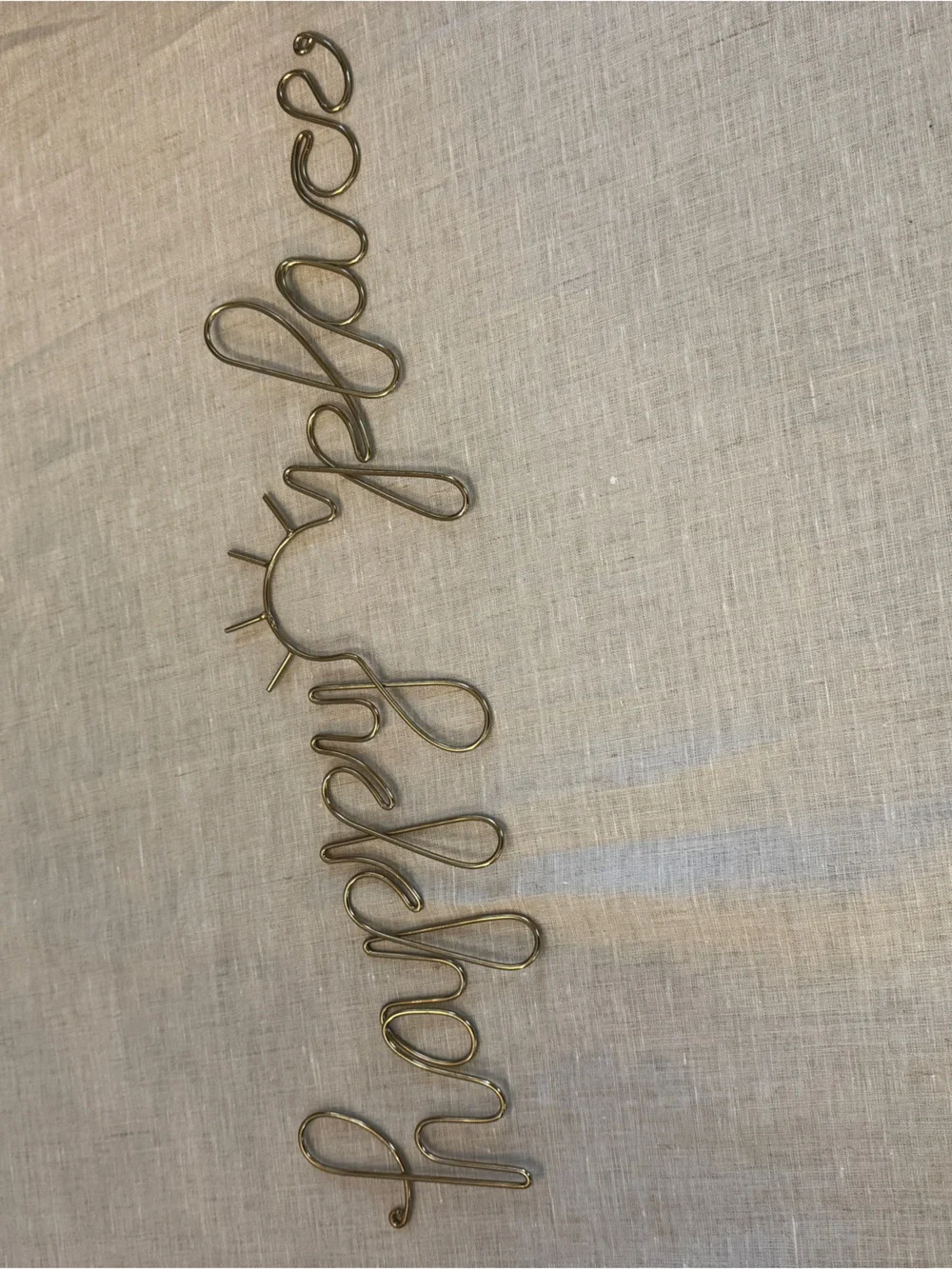 Crate & Barrel Sun Happy Place Metal Wall Decor
